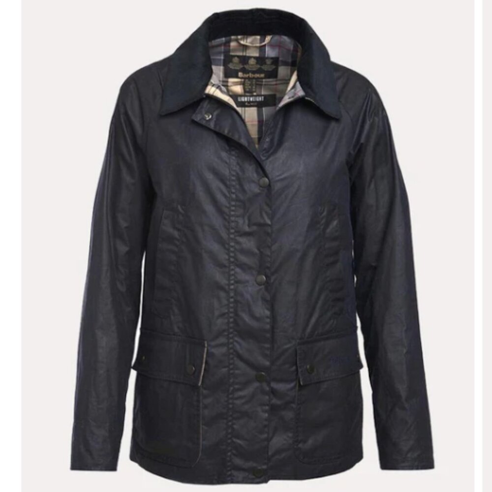 Excellent Condition - Barbour Women's Lightweight Acorn Wax Jacket - Size 8